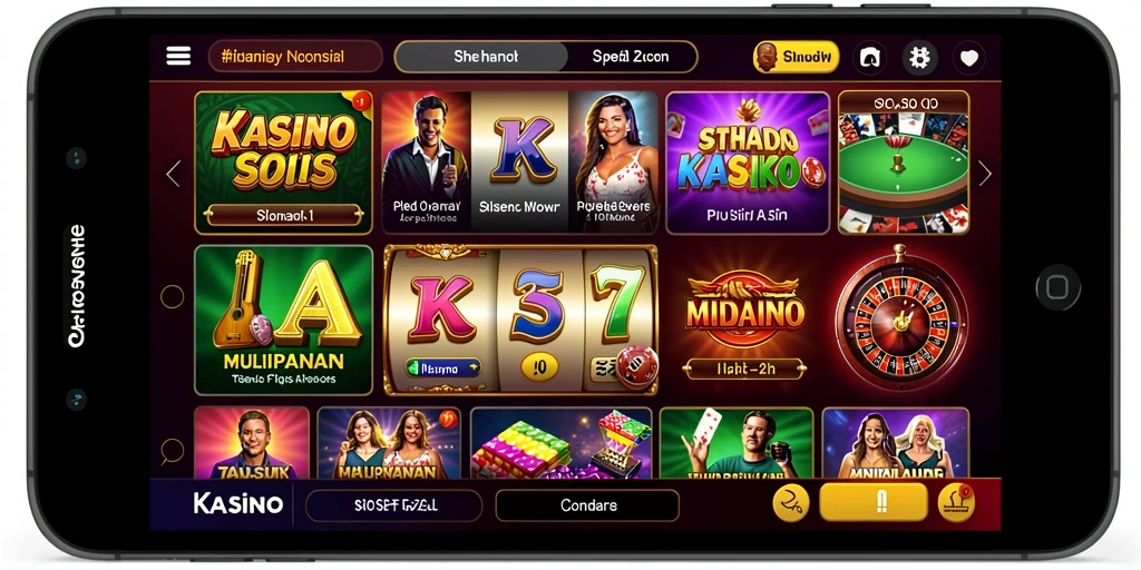 nex777 - Screenshot menunjukkan berbagai pilihan game yang tersedia.