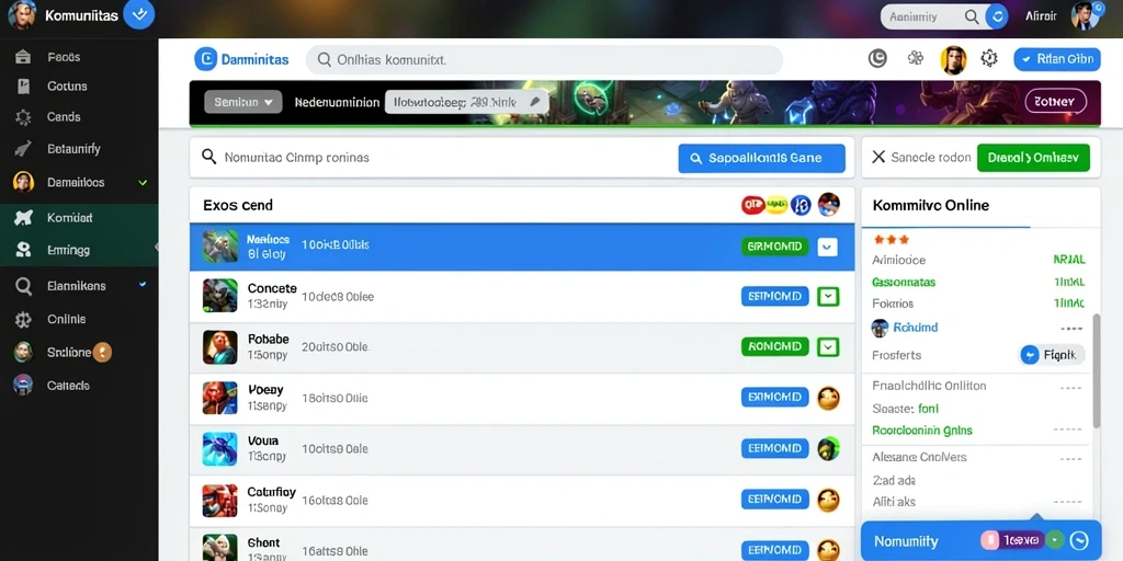 pandora99 - Screenshot kedua menampilkan beragam permainan yang tersedia dalam aplikasi.